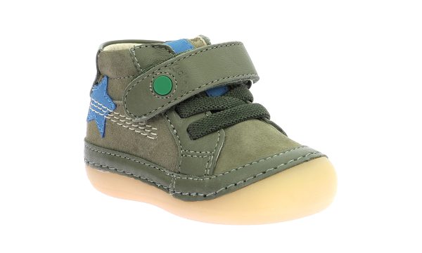Παιδικά μποτάκια Kickers σε χακί χρώμα 972440-10-203 - Image 6