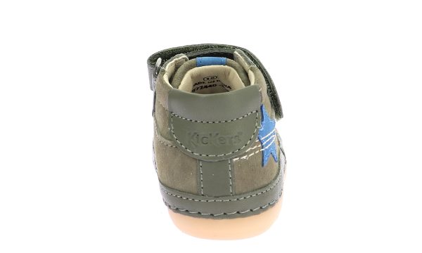 Παιδικά μποτάκια Kickers σε χακί χρώμα 972440-10-203 - Image 4