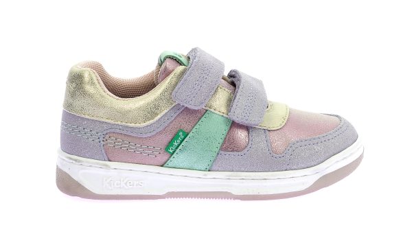 Παιδικά sneakers για κορίτσι με ιριδίζοντα χρώματα KICKERS KALIDO VIOLET ROSE 972740-30-143 - Image 3