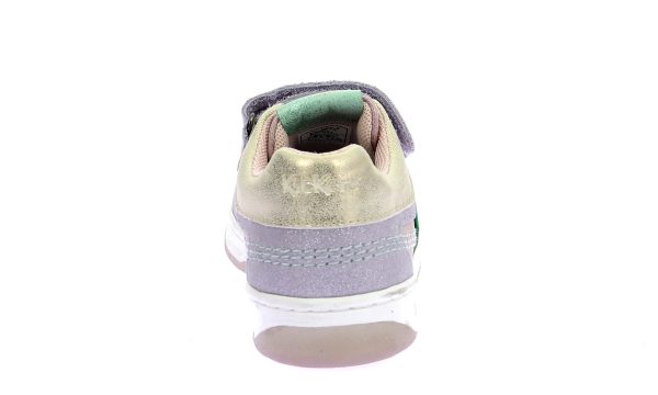 Παιδικά sneakers για κορίτσι με ιριδίζοντα χρώματα KICKERS KALIDO VIOLET ROSE 972740-30-143 - Image 4