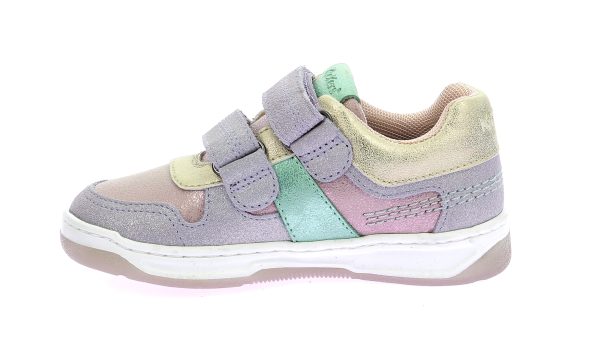 Παιδικά sneakers για κορίτσι με ιριδίζοντα χρώματα KICKERS KALIDO VIOLET ROSE 972740-30-143 - Image 5