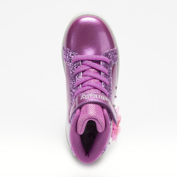 Lelli Kelly Παιδικά Sneakers High Ανατομικά με Φωτάκια Μωβ LK4486-PO01 - Image 3