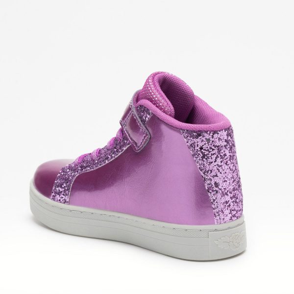 Lelli Kelly Παιδικά Sneakers High Ανατομικά με Φωτάκια Μωβ LK4486-PO01 - Image 4