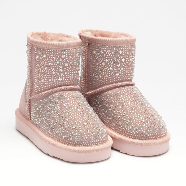 Παιδικά Μποτάκια Lelli Kelly Dusty pink με εσωτερική γούνα LK3770-EC01 - Image 3